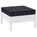 Casa si Gradina - Gradina si terasa - Mobilier exterior - Perne decorative exterior - Perna pentru paleti, negru carouri, 60x60x8 cm, textil oxford - Infinity.ro