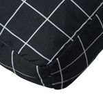 Casa si Gradina - Gradina si terasa - Mobilier exterior - Perne decorative exterior - Perna pentru paleti, negru carouri, 60x60x8 cm, textil oxford - Infinity.ro