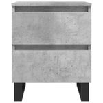 Casa si Gradina - Mobilier - Comode si corpuri - Noptiere - Noptiere, 2 buc., gri beton, 40x35x50 cm, lemn compozit - Infinity.ro