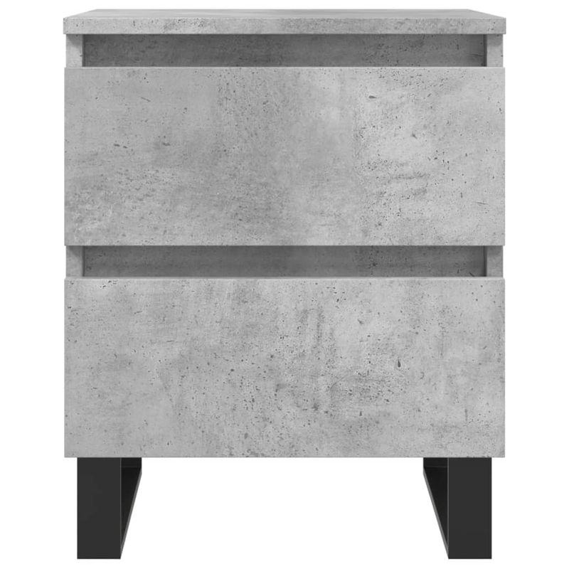 Casa si Gradina - Mobilier - Comode si corpuri - Noptiere - Noptiere, 2 buc., gri beton, 40x35x50 cm, lemn compozit - Infinity.ro
