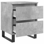 Casa si Gradina - Mobilier - Comode si corpuri - Noptiere - Noptiere, 2 buc., gri beton, 40x35x50 cm, lemn compozit - Infinity.ro