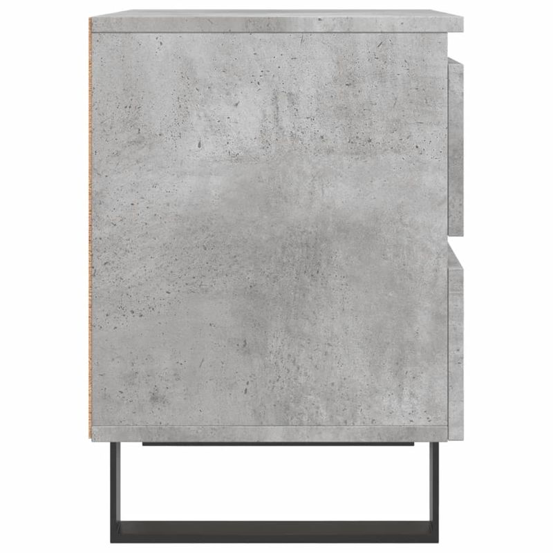 Casa si Gradina - Mobilier - Comode si corpuri - Noptiere - Noptiere, 2 buc., gri beton, 40x35x50 cm, lemn compozit - Infinity.ro
