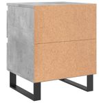 Casa si Gradina - Mobilier - Comode si corpuri - Noptiere - Noptiere, 2 buc., gri beton, 40x35x50 cm, lemn compozit - Infinity.ro