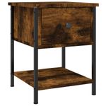 Casa si Gradina - Mobilier - Comode si corpuri - Noptiere - Noptiere, 2 buc., stejar fumuriu, 34x35,5x45 cm, lemn compozit - Infinity.ro