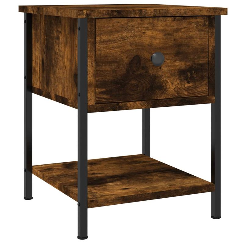 Casa si Gradina - Mobilier - Comode si corpuri - Noptiere - Noptiere, 2 buc., stejar fumuriu, 34x35,5x45 cm, lemn compozit - Infinity.ro