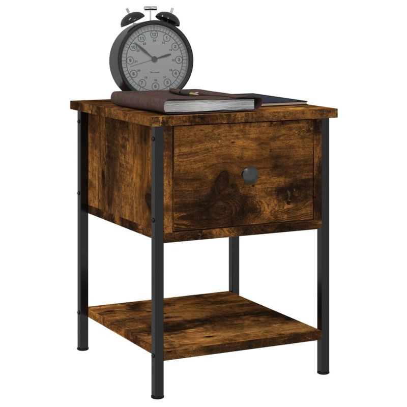 Casa si Gradina - Mobilier - Comode si corpuri - Noptiere - Noptiere, 2 buc., stejar fumuriu, 34x35,5x45 cm, lemn compozit - Infinity.ro