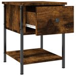 Casa si Gradina - Mobilier - Comode si corpuri - Noptiere - Noptiere, 2 buc., stejar fumuriu, 34x35,5x45 cm, lemn compozit - Infinity.ro