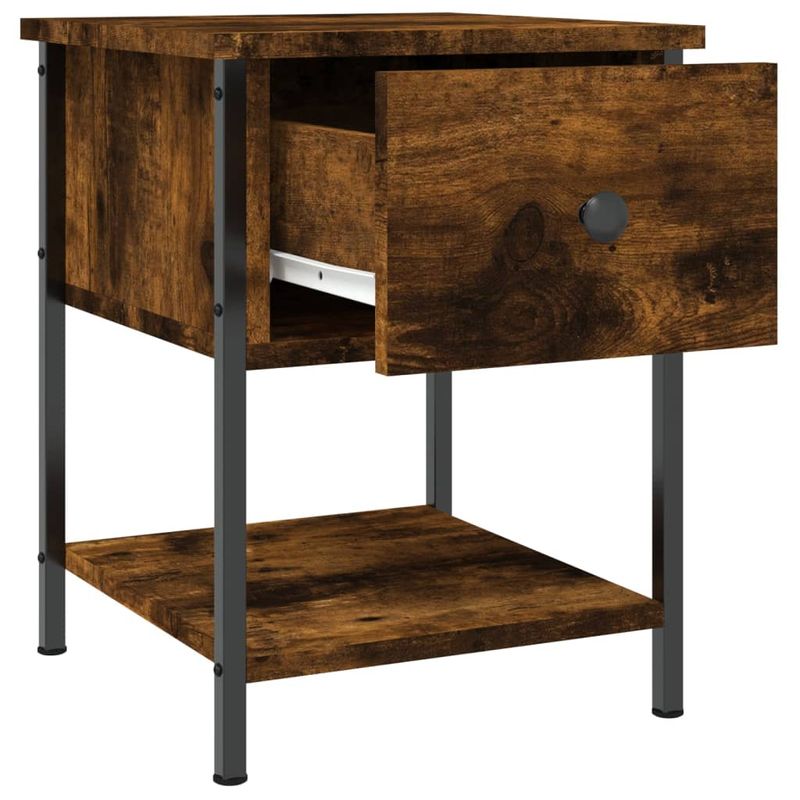 Casa si Gradina - Mobilier - Comode si corpuri - Noptiere - Noptiere, 2 buc., stejar fumuriu, 34x35,5x45 cm, lemn compozit - Infinity.ro