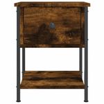 Casa si Gradina - Mobilier - Comode si corpuri - Noptiere - Noptiere, 2 buc., stejar fumuriu, 34x35,5x45 cm, lemn compozit - Infinity.ro