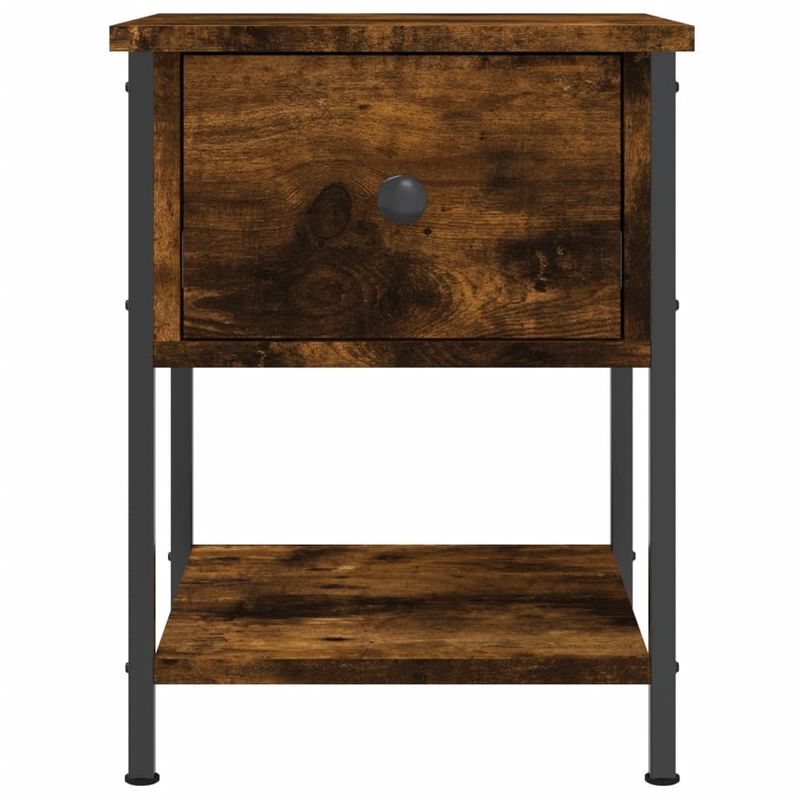Casa si Gradina - Mobilier - Comode si corpuri - Noptiere - Noptiere, 2 buc., stejar fumuriu, 34x35,5x45 cm, lemn compozit - Infinity.ro