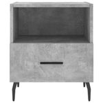 Casa si Gradina - Mobilier - Comode si corpuri - Noptiere - Noptiere, 2 buc., gri beton, 40x35x47,5 cm, lemn compozit - Infinity.ro