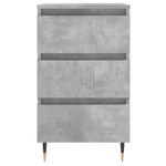 Casa si Gradina - Mobilier - Comode si corpuri - Noptiere - Noptiere, 2 buc., gri beton, 40x35x69 cm, lemn compozit - Infinity.ro