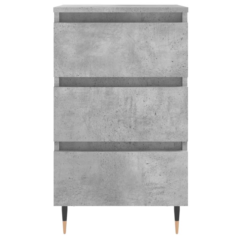 Casa si Gradina - Mobilier - Comode si corpuri - Noptiere - Noptiere, 2 buc., gri beton, 40x35x69 cm, lemn compozit - Infinity.ro