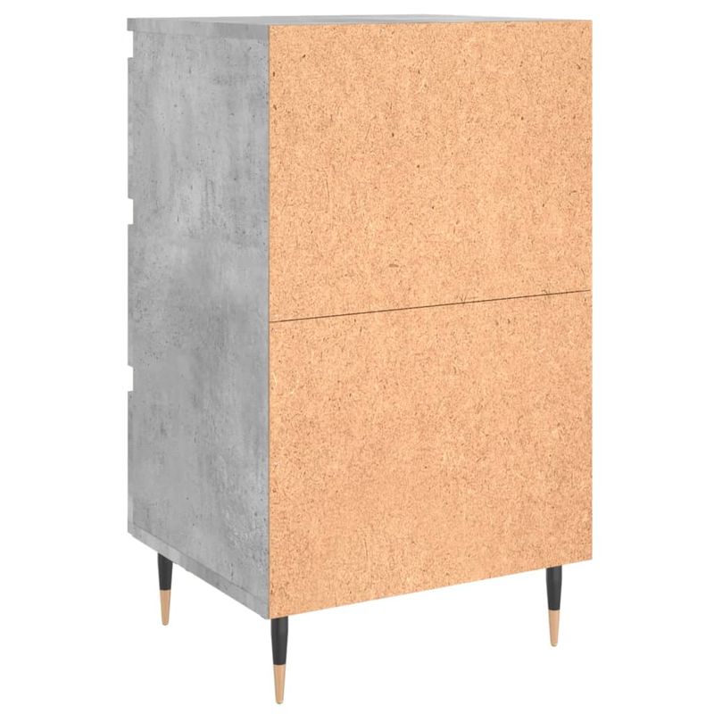 Casa si Gradina - Mobilier - Comode si corpuri - Noptiere - Noptiere, 2 buc., gri beton, 40x35x69 cm, lemn compozit - Infinity.ro