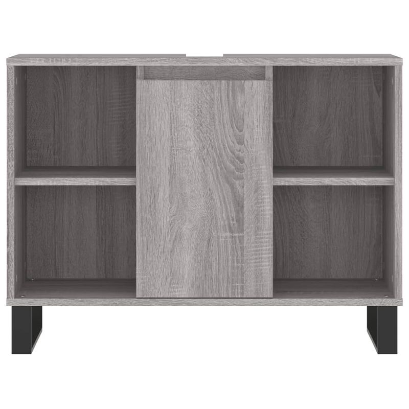 Casa si Gradina - Mobilier - Seturi de mobilier - Seturi baie - Set mobilier de baie, 3 piese, gri sonoma, lemn prelucrat - Infinity.ro