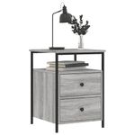 Casa si Gradina - Mobilier - Comode si corpuri - Noptiere - Noptiere, 2 buc., gri sonoma, 44x45x60 cm, lemn compozit - Infinity.ro