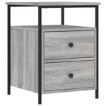Casa si Gradina - Mobilier - Comode si corpuri - Noptiere - Noptiere, 2 buc., gri sonoma, 44x45x60 cm, lemn compozit - Infinity.ro