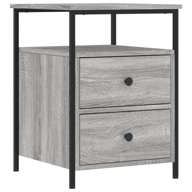 Casa si Gradina - Mobilier - Comode si corpuri - Noptiere - Noptiere, 2 buc., gri sonoma, 44x45x60 cm, lemn compozit - Infinity.ro