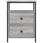 Casa si Gradina - Mobilier - Comode si corpuri - Noptiere - Noptiere, 2 buc., gri sonoma, 44x45x60 cm, lemn compozit - Infinity.ro
