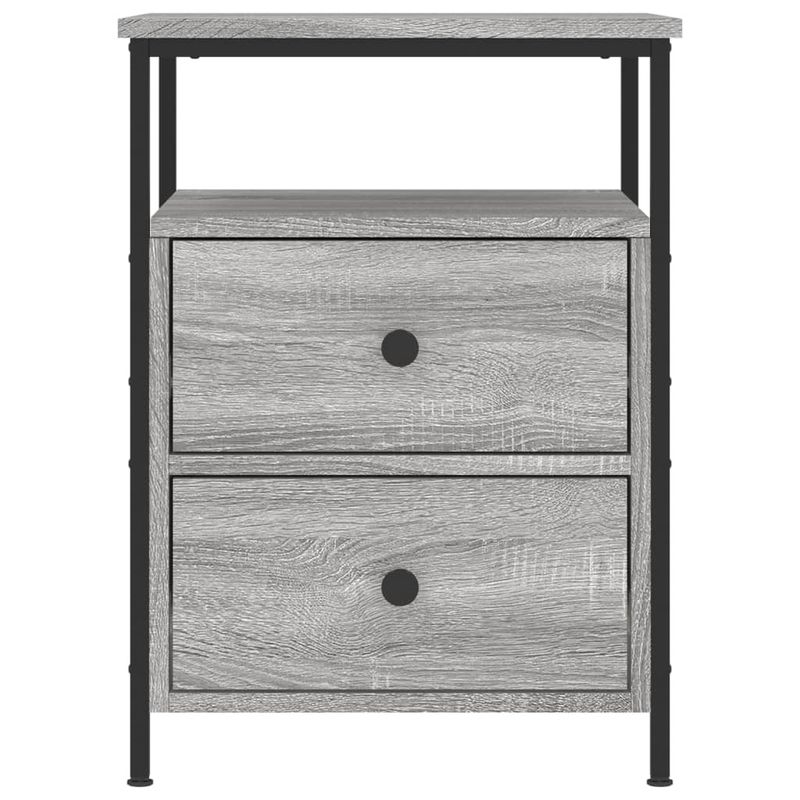 Casa si Gradina - Mobilier - Comode si corpuri - Noptiere - Noptiere, 2 buc., gri sonoma, 44x45x60 cm, lemn compozit - Infinity.ro