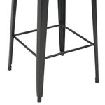 Casa si Gradina - Mobilier - Seturi de mobilier - Seturi bucatarie - Set mobilier de bar, 3 piese, maro si negru, otel - Infinity.ro