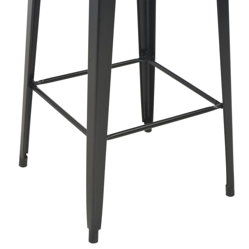 Casa si Gradina - Mobilier - Seturi de mobilier - Seturi bucatarie - Set mobilier de bar, 3 piese, maro si negru, otel - Infinity.ro