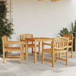 Casa si Gradina - Gradina si terasa - Mobilier exterior - Scaune si sezlonguri gradina - Scaune de gradina, 4 buc., 58x59x88 cm, lemn masiv de tec - Infinity.ro