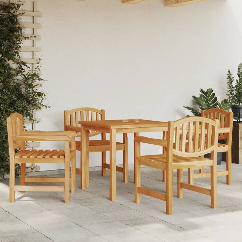 Casa si Gradina - Gradina si terasa - Mobilier exterior - Scaune si sezlonguri gradina - Scaune de gradina, 4 buc., 58x59x88 cm, lemn masiv de tec - Infinity.ro