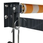 Casa si Gradina - Gradina si terasa - Umbrele si pavilioane - Pavilioane - Copertina automata retractabila, galben și alb (cadru antracit) și alb, 3,5x2,5 m - Infinity.ro