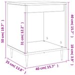 Casa si Gradina - Mobilier - Comode si corpuri - Noptiere - Noptiera, negru, 40x35x50 cm, lemn prelucrat - Infinity.ro