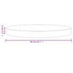 Casa si Gradina - Constructii - Lemn constructii - Placi lemn - Blat de masa rotund, alb, Ø40x3 cm, lemn masiv de pin - Infinity.ro