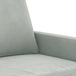 Casa si Gradina - Mobilier - Scaune si fotolii - Fotolii - Fotoliu canapea, gri deschis, 60 cm, catifea - Infinity.ro