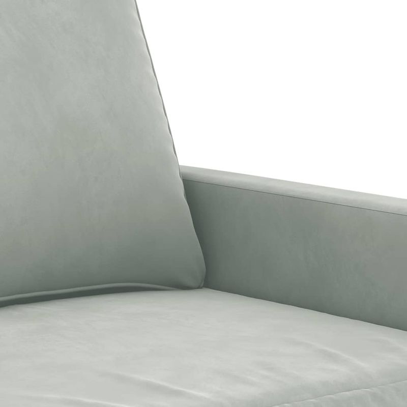 Casa si Gradina - Mobilier - Scaune si fotolii - Fotolii - Fotoliu canapea, gri deschis, 60 cm, catifea - Infinity.ro