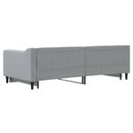 Casa si Gradina - Mobilier - Paturi si accesorii - Paturi - Pat de zi cu extensie, gri deschis, 90x200 cm, textil - Infinity.ro