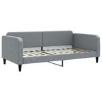 Casa si Gradina - Mobilier - Paturi si accesorii - Paturi - Pat de zi cu saltea, gri deschis, 100x200 cm, textil - Infinity.ro