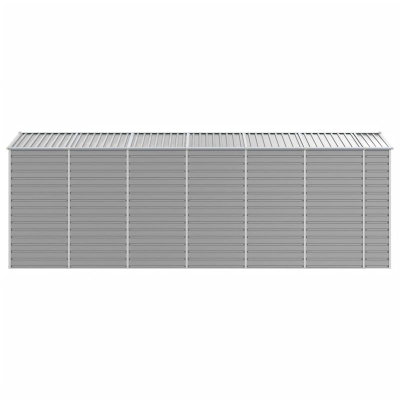 Casa si Gradina - Gradina si terasa - Casute de gradina - Sopron de gradina, gri deschis, 191x555x198 cm otel galvanizat - Infinity.ro