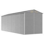 Casa si Gradina - Gradina si terasa - Casute de gradina - Sopron de gradina, gri deschis, 191x555x198 cm otel galvanizat - Infinity.ro