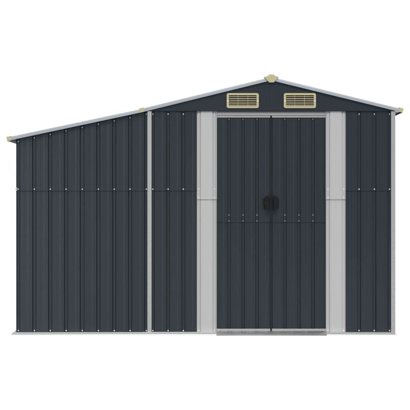 Casa si Gradina - Gradina si terasa - Casute de gradina - Sopron de gradina, antracit, 277x279x179 cm, otel galvanizat - Infinity.ro
