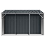 Casa si Gradina - Gradina si terasa - Casute de gradina - Sopron de gradina, antracit, 277x279x179 cm, otel galvanizat - Infinity.ro
