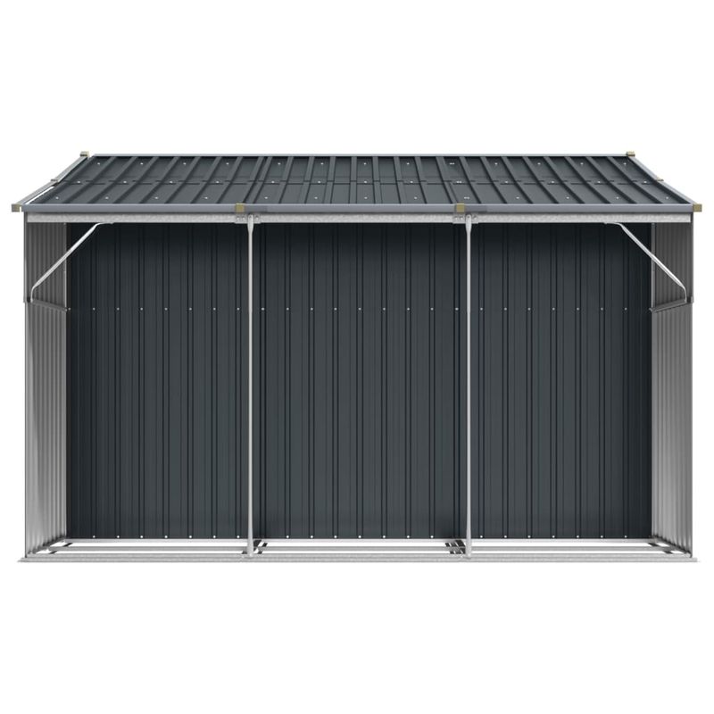 Casa si Gradina - Gradina si terasa - Casute de gradina - Sopron de gradina, antracit, 277x279x179 cm, otel galvanizat - Infinity.ro
