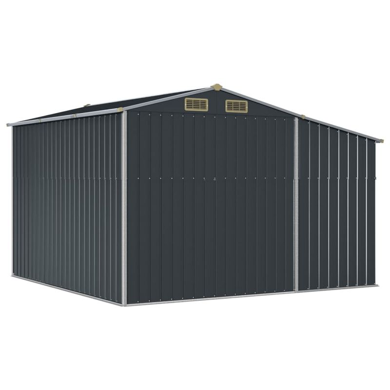 Casa si Gradina - Gradina si terasa - Casute de gradina - Sopron de gradina, antracit, 277x279x179 cm, otel galvanizat - Infinity.ro