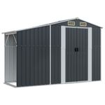 Casa si Gradina - Gradina si terasa - Casute de gradina - Sopron de gradina, antracit, 277x279x179 cm, otel galvanizat - Infinity.ro