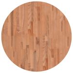Casa si Gradina - Mobilier - Feronerie si accesorii mobila - Blat de masa rotund, diametru 80x2,5 cm, lemn masiv de fag, maro - Infinity.ro