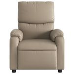 Casa si Gradina - Mobilier - Scaune si fotolii - Fotolii - Fotoliu rabatabil, cappuccino, piele ecologica - Infinity.ro