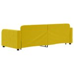 Casa si Gradina - Mobilier - Paturi si accesorii - Paturi - Pat de zi cu extensie, galben, 80x200 cm, catifea - Infinity.ro