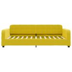 Casa si Gradina - Mobilier - Paturi si accesorii - Paturi - Pat de zi cu extensie, galben, 80x200 cm, catifea - Infinity.ro