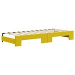 Casa si Gradina - Mobilier - Paturi si accesorii - Paturi - Pat de zi cu extensie, galben, 80x200 cm, catifea - Infinity.ro