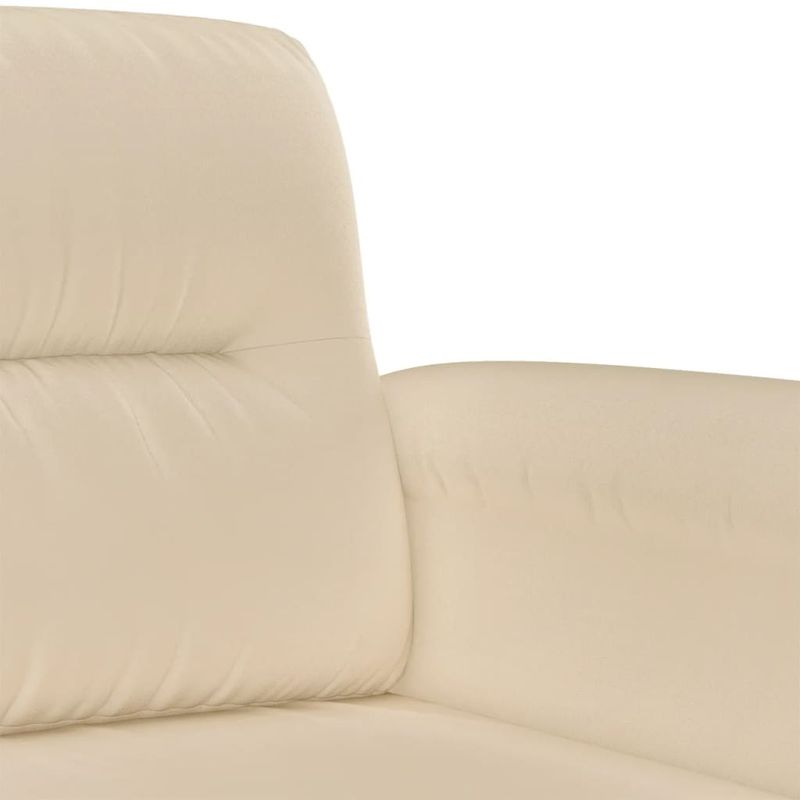 Casa si Gradina - Mobilier - Seturi de mobilier - Seturi living - Set de canapele cu perne, 2 piese, crem, microfibra - Infinity.ro