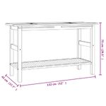 Casa si Gradina - Mobilier - Mobilier baie - Comode baie - Comoda de baie cu chiuvete din marmura, crem, lemn masiv tec - Infinity.ro