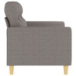 Casa si Gradina - Mobilier - Canapele si coltare - Canapele - Canapea cu 2 locuri, gri taupe, 120 cm, material textil - Infinity.ro